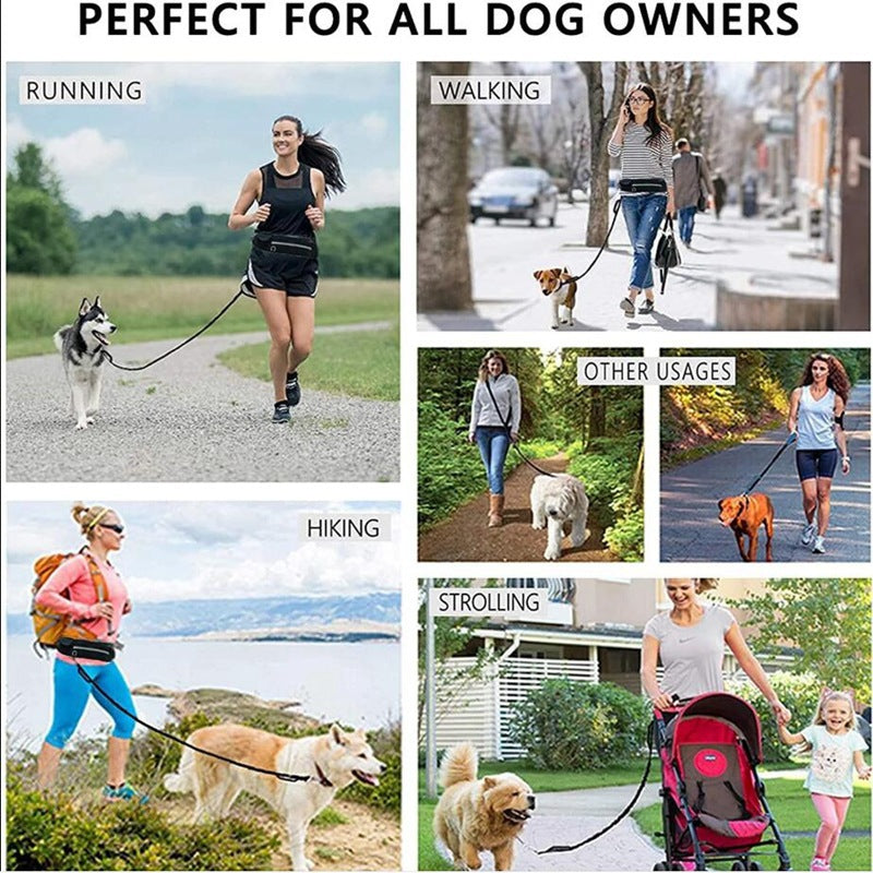 Hands-Free Dog Leash for Effortless Pet Walking and Training