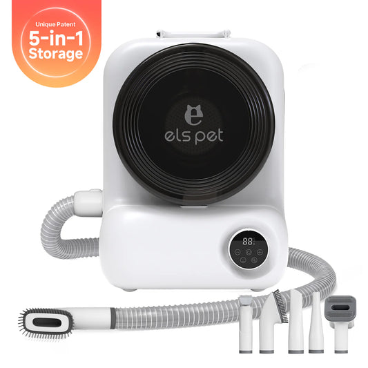 Revolutionize Your Pet Grooming with the Els Pet Groomdora 5-In-1 Grooming Vacuum Kit