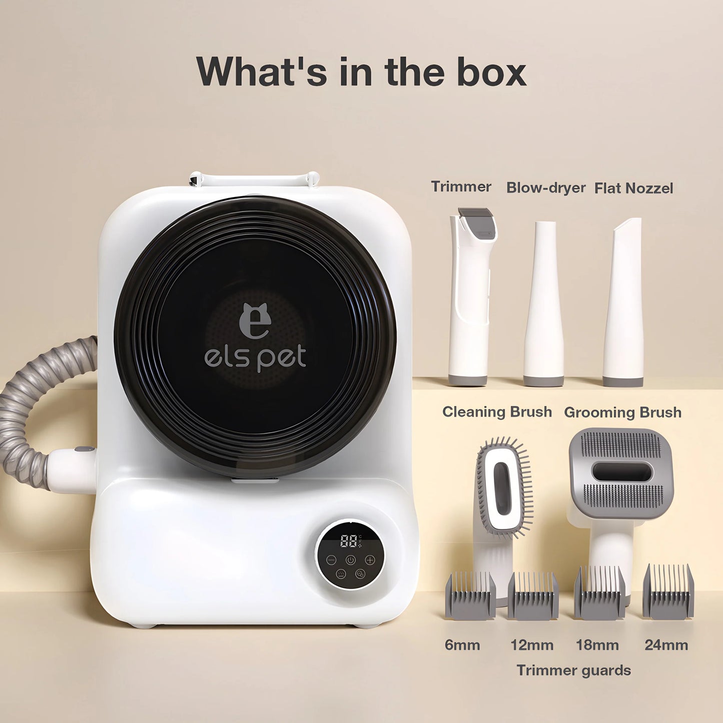 Revolutionize Your Pet Grooming with the Els Pet Groomdora 5-In-1 Grooming Vacuum Kit