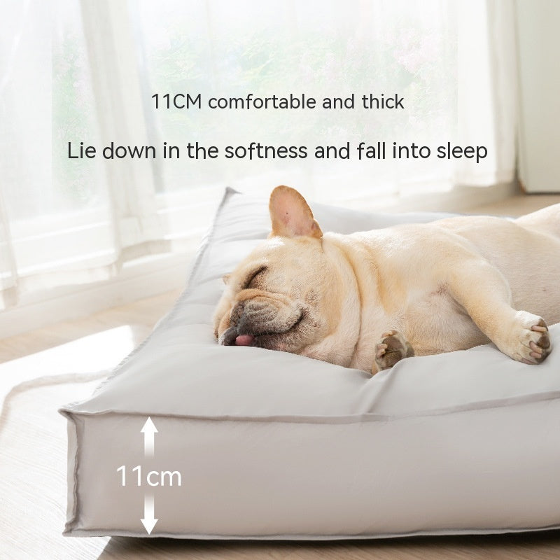 Premium Waterproof Memory Foam Pet Sleeping Bed for All Seasons